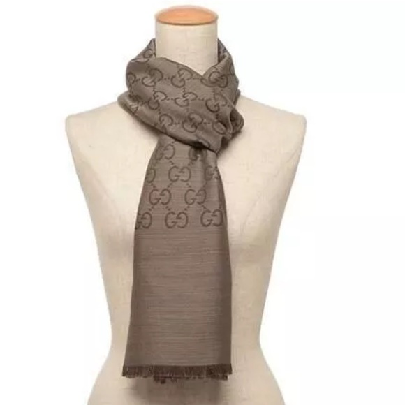 LAST CHANCE GUCCI wool blend scarf - Picture 1 of 11